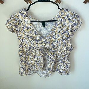 Wild Fable tie front top